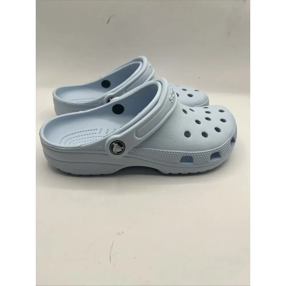 Crocs Classic Clogs Slip On Shoes Light Blue Calcite Sz M5 W7